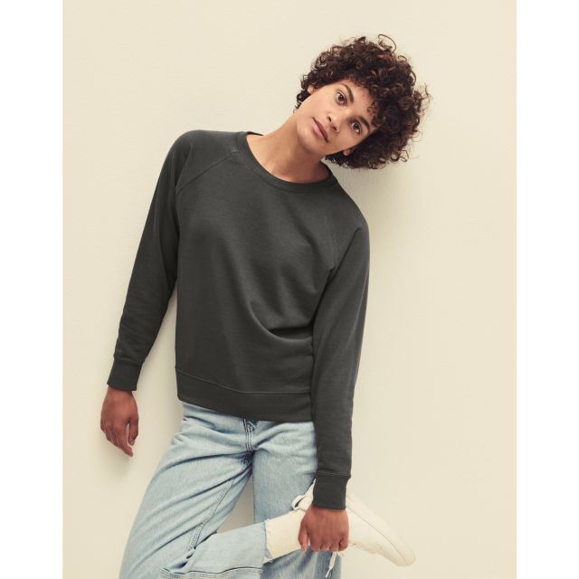 Fruit Of The Loom Ladies Lightweight Raglan Sweat