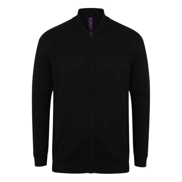 Henbury Unisex Zip THROugh Cardigan