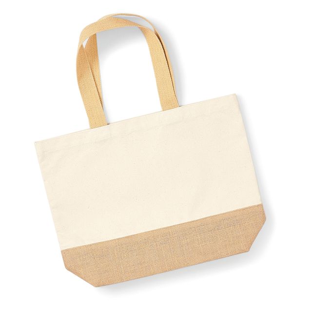 Westford Mill Jute Base Canvas Tote