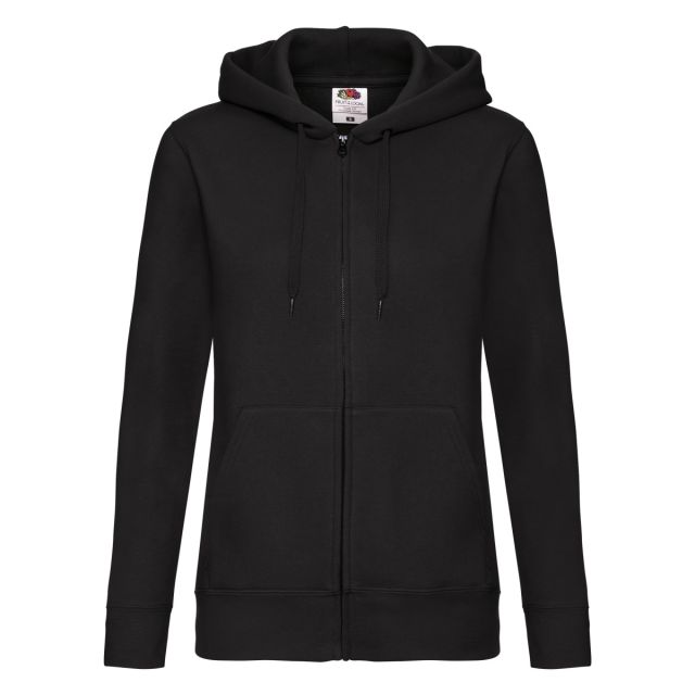 Fruit Of The Loom Ladies Premium Hooded Sweat Jacket