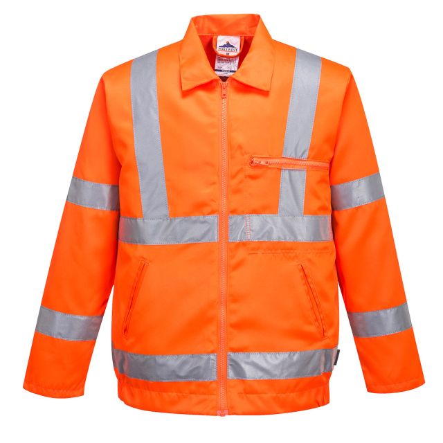 Portwest Hi Vis Polycotton Bomber Jacket