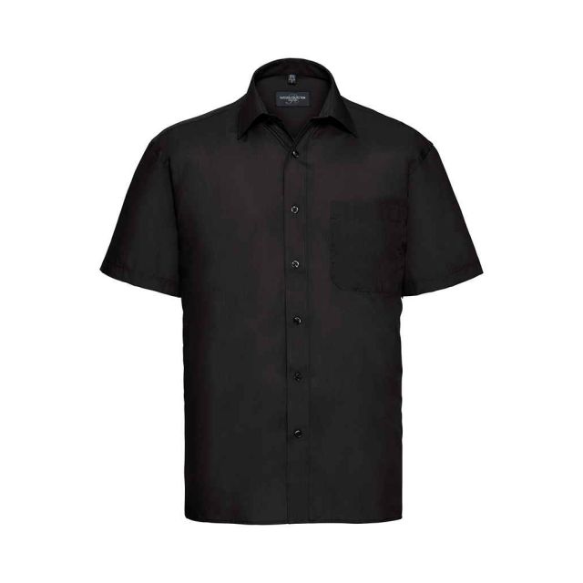 Russell Collection Short Sleeve Easy Care Poplin Shirt