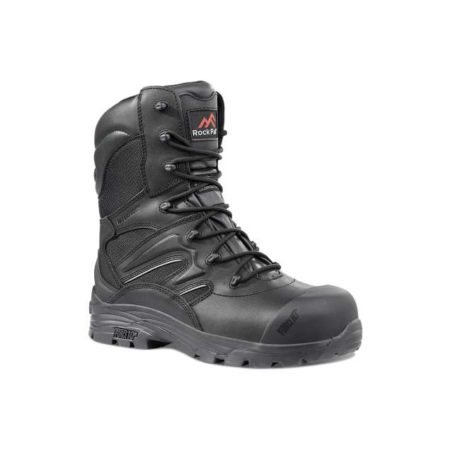Rock Fall Rf4500 Titanium High Leg Waterproof Safety Boot With Side Zip