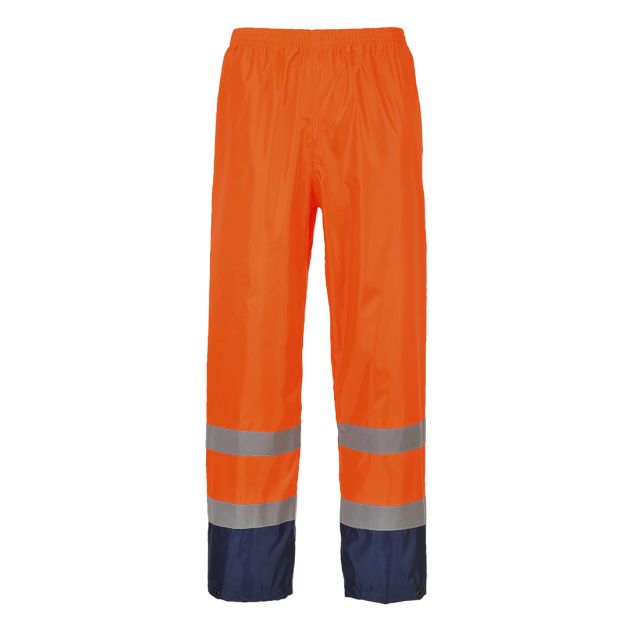 Portwest Hi Vis Contrast Classic Rain Trousers