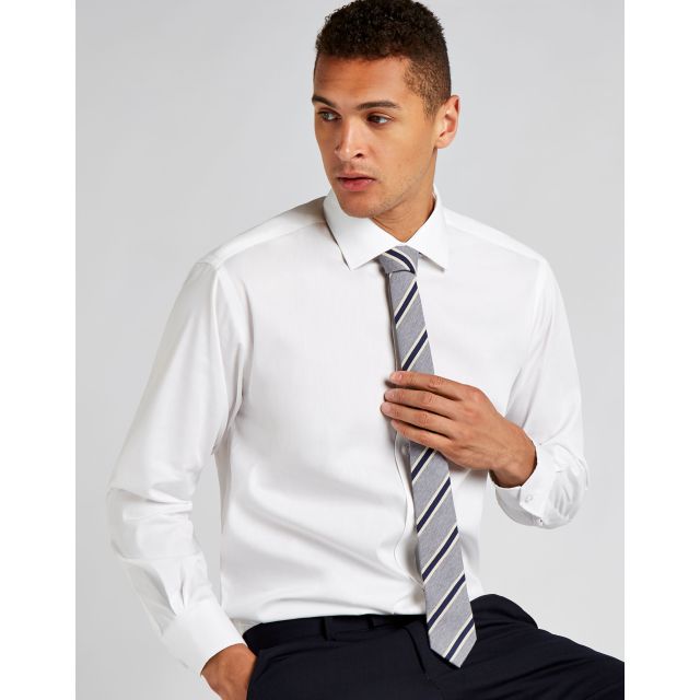 Kustom Kit Classic Fit Long Sleeve Cutaway Collar Premium Oxford Shirt