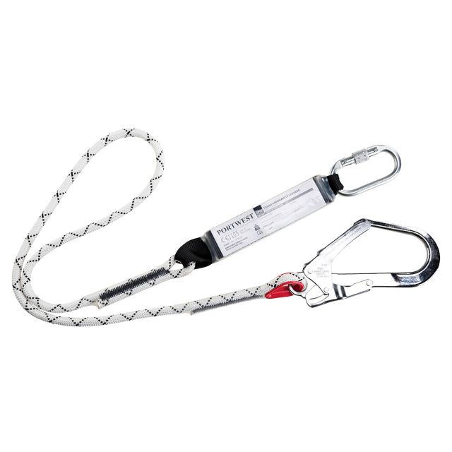Portwest Single Kernmantle 18m Lanyard With Shock Absorber