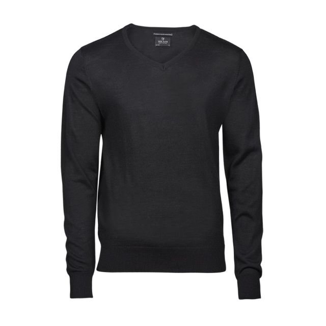 Tee Jays Mens V Neck Knitted Sweater