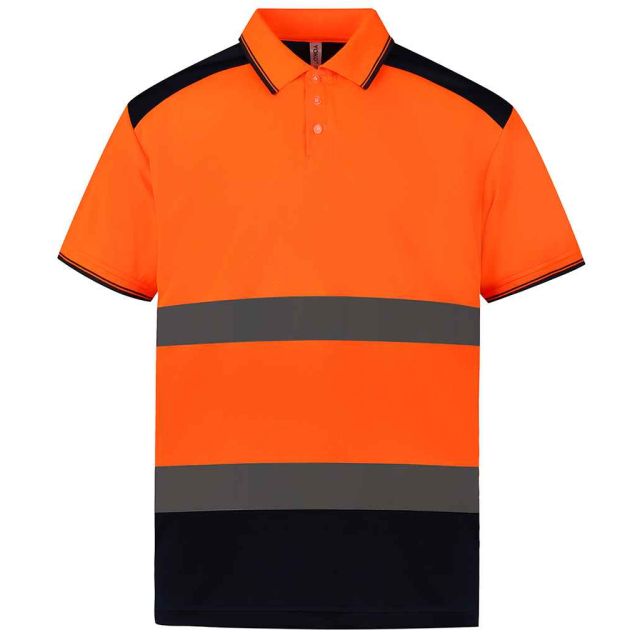 Yoko Two Tone Short Sleeve Polo Shirt