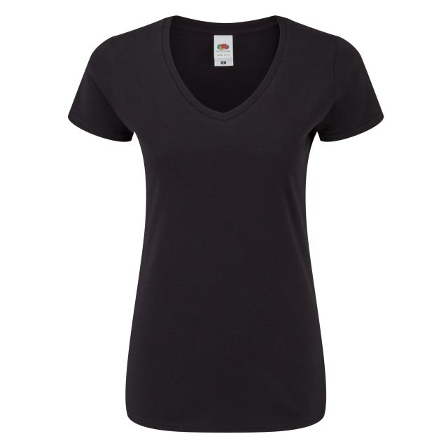 Fruit Of The Loom Ladies Iconic 150 V-neck T