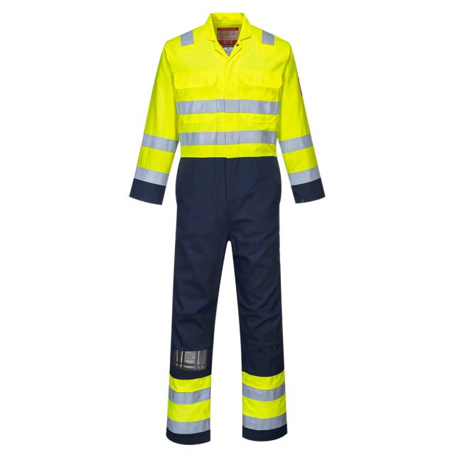 Portwest Bizflame Work Hi Vis Anti-static Coverall