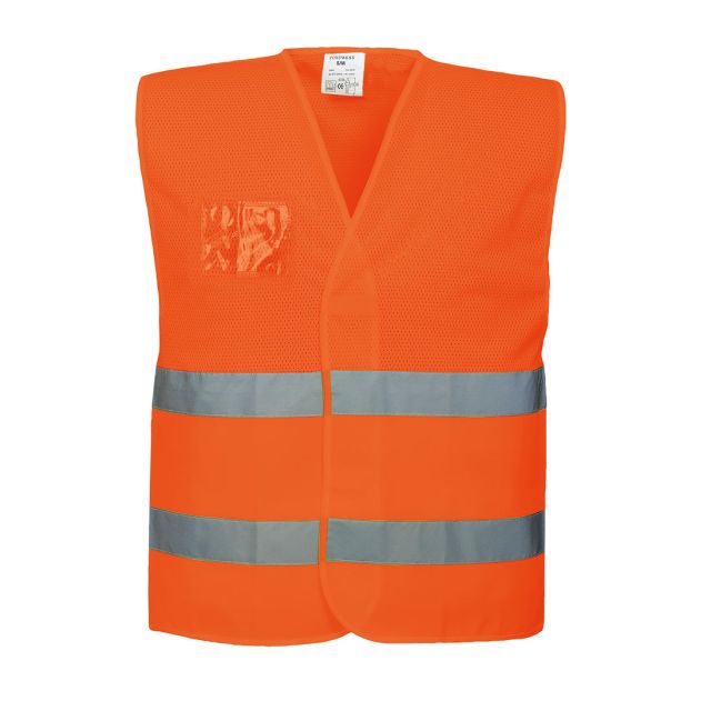 Portwest Hi Vis Half Mesh Two Band Vest