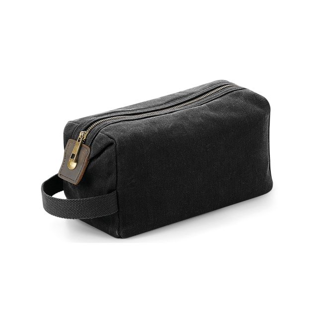 Quadra Heritage Waxed Canvas Wash Bag