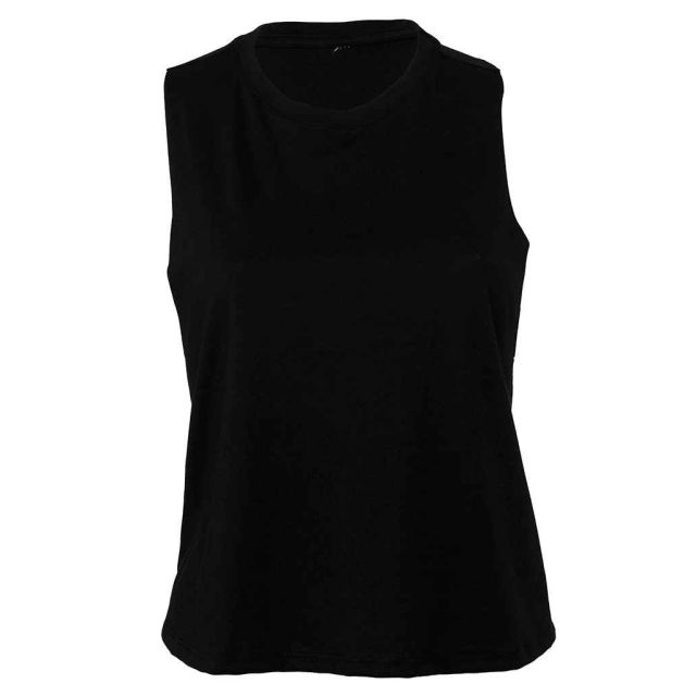 Bella+Canvas Bella Ladies Racer Back Cropped Tank Top