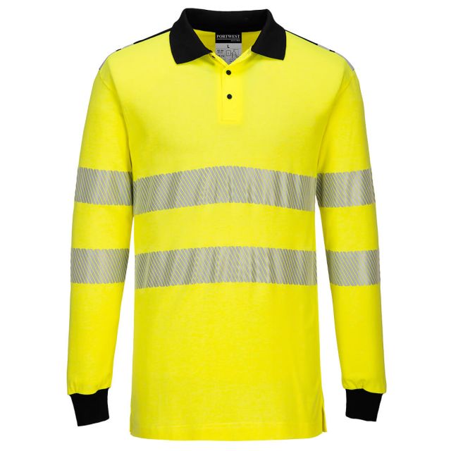 portwest PW3 flame resistant hi vis polo shirt