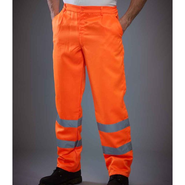 Yoko Hi Vis Polycotton Work Trousers