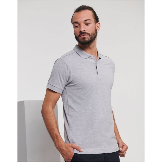 Russell Mens Fitted Stretch Polo