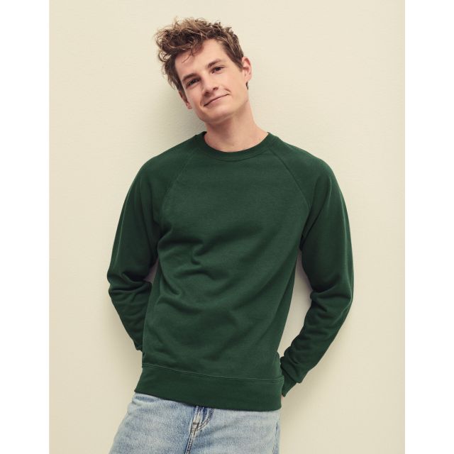 Fruit Of The Loom Mens Lightweight Raglan Sweat