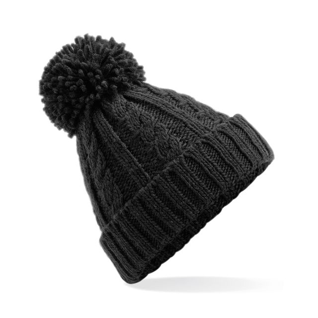 Beechfield  Cable Knit Melange Beanie