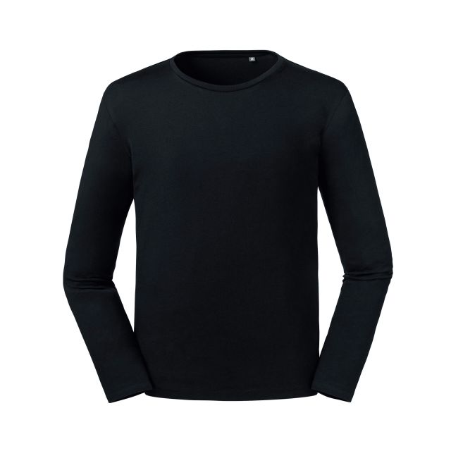 Russell Pure Organic Mens Long Sleeve T
