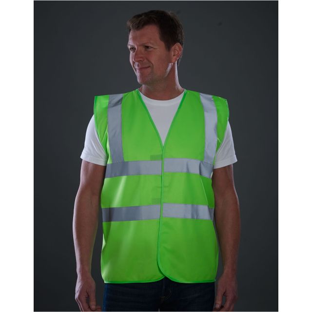 Model wearing Yoko Enhanced Visibility Waistcoat