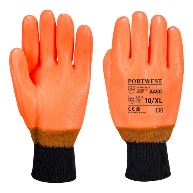 Portwest Weatherproof Hi Vis Glove