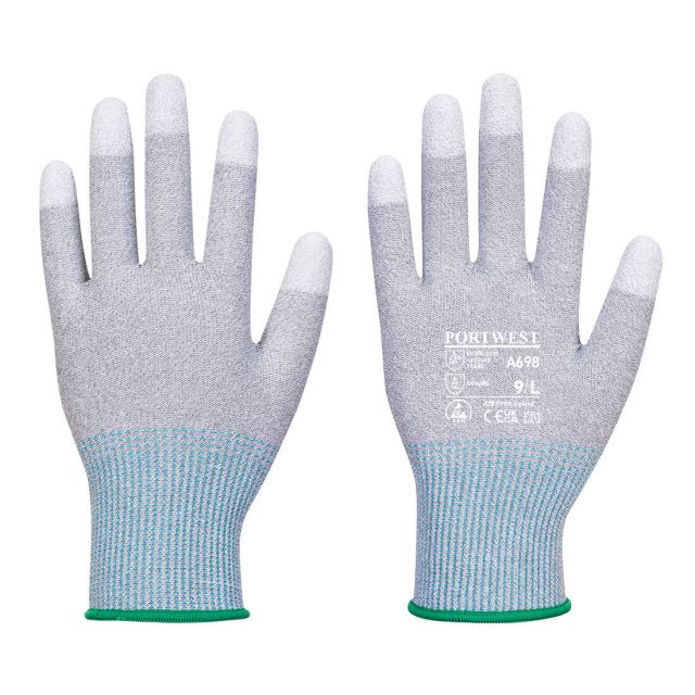 Portwest Mr13 ESD PU Fingertip Glove PK12