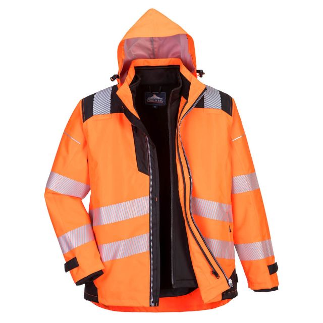 portwest PW3 hi vis 3-in-1 jacket