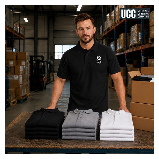 80 Heavyweight Polo Shirts with Embroidered Logo