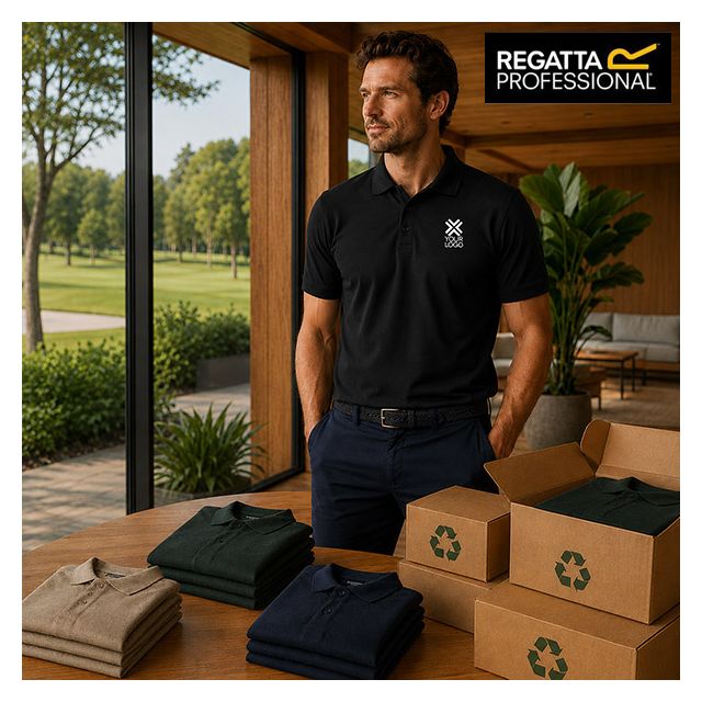 80 Sustainable Polo Shirts with Embroidered Logo