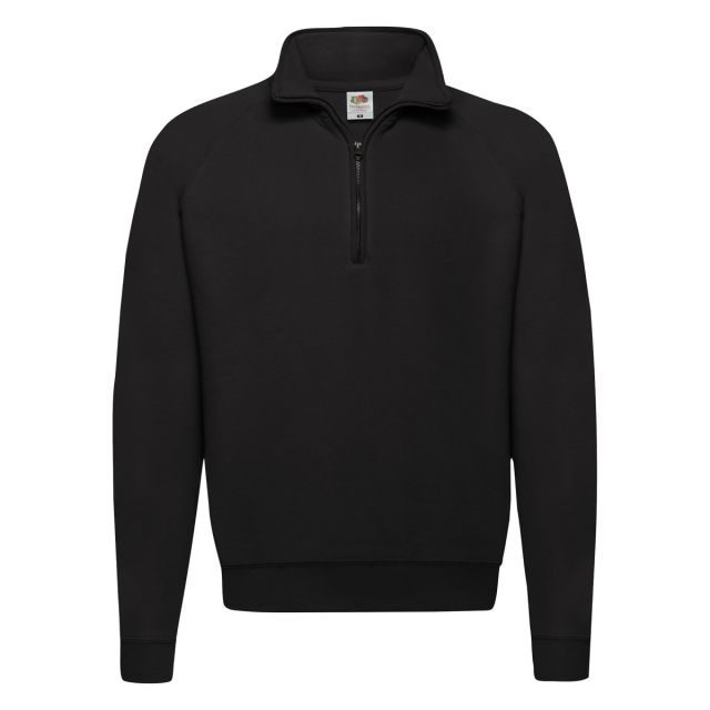 Fruit Of The Loom Mens Classic Zip Neck Sweat