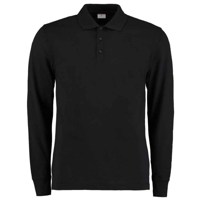 Kustom Kit Long Sleeve Polycotton Piqué Polo Shirt