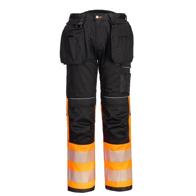 portwest PW3 hi vis class 1 holster pocket trousers