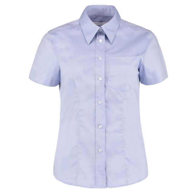Kustom Kit Tailored Fit S/S Pocket Premium Oxford Shirt