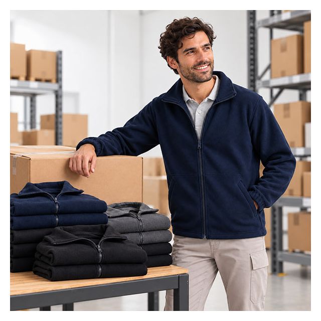 16 Embroidered Outdoor Fleece Jacket