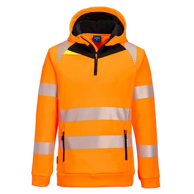 Portwest DX4 Hi Vis 14 Zip Hoodie