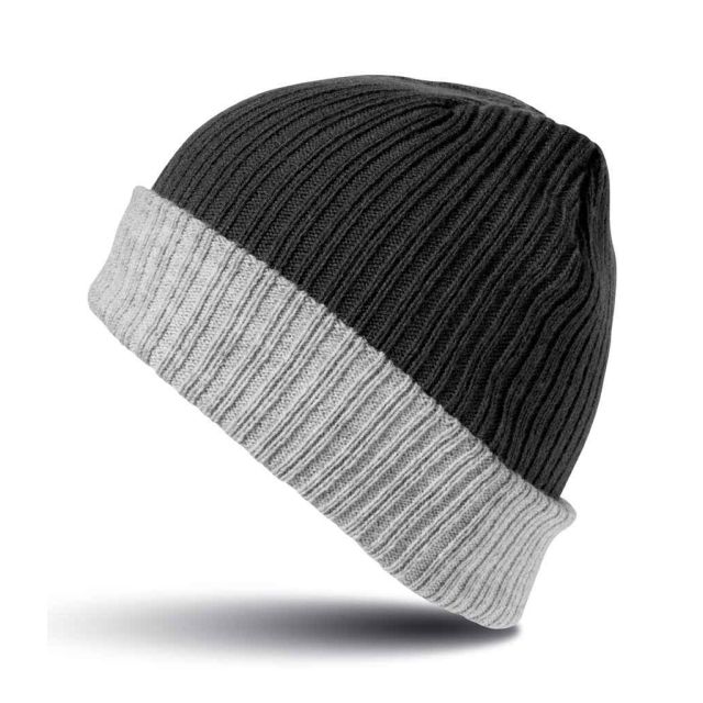 Result Winter Essentials Result Double Layer Knitted Hat
