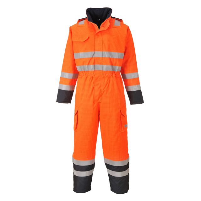 Portwest Bizflame Rain Hi Vis Multi Coverall