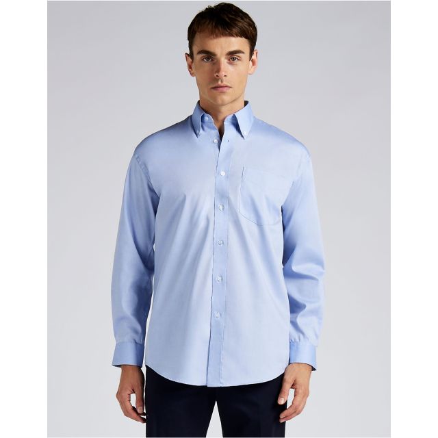 Kustom Kit Classic Fit Long Sleeve Premium Oxford Shirt