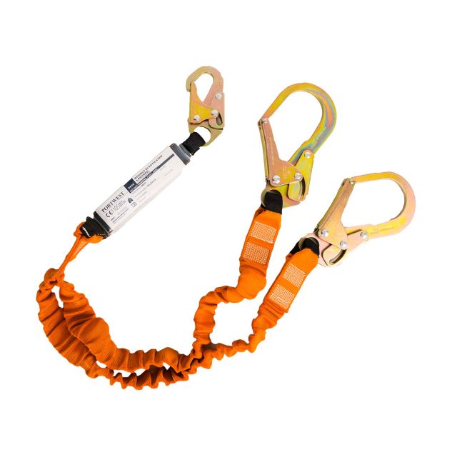 Portwest Double 140kg 18m Lanyard With Shock Absorber