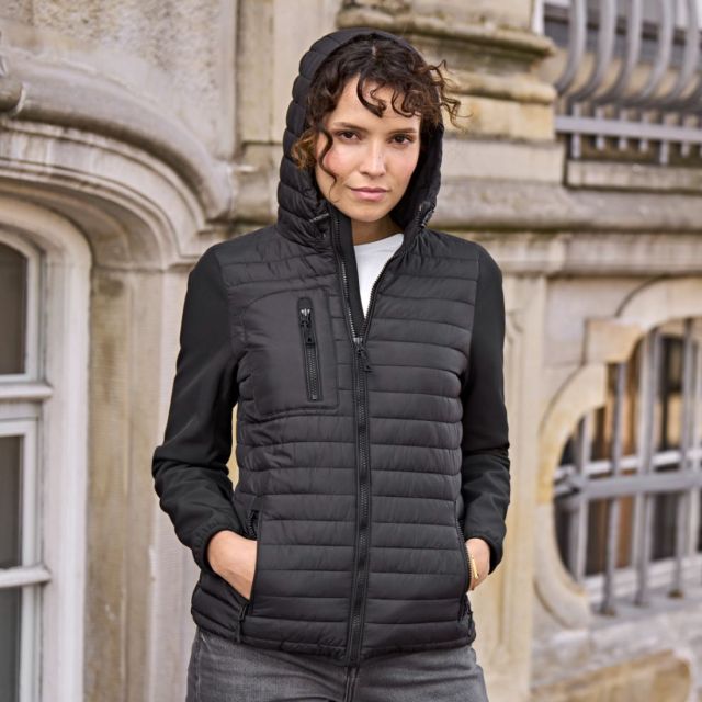 Tee Jays Ladies' Hooded Crossover Jacket