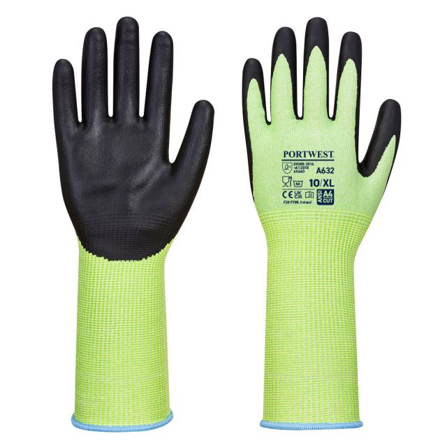 Portwest Green Cut Glove Long Cuff