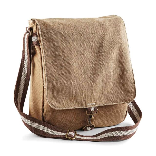 Quadra Vintage Canvas Messenger