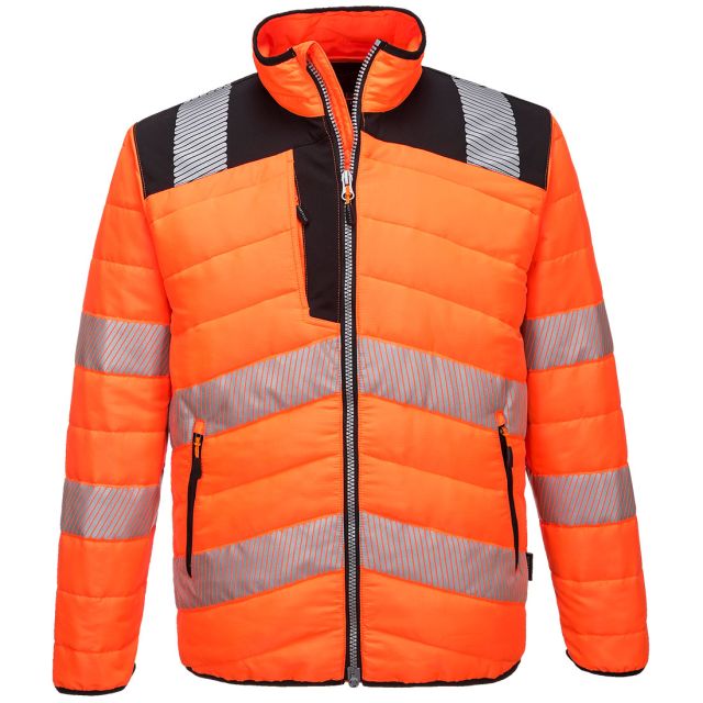 portwest PW3 hi vis baffle jacket