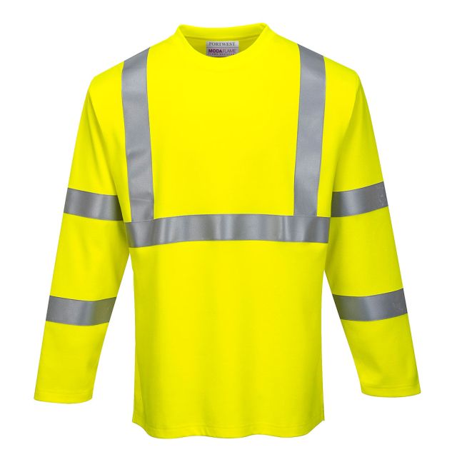 Portwest FR Hi Vis Long Sleeve T Shirt