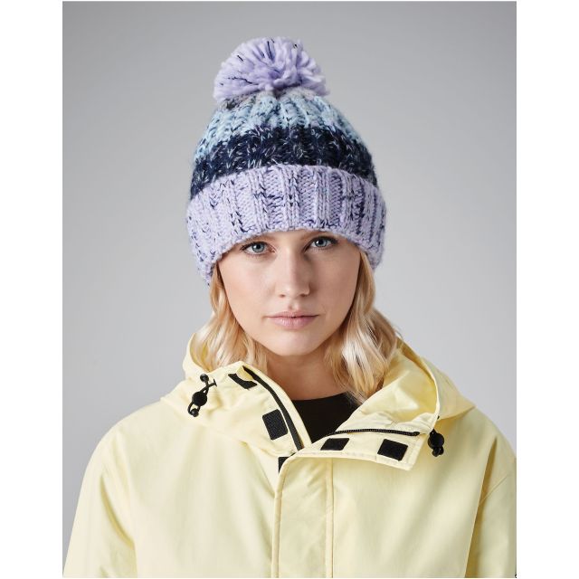 Beechfield  Corkscrew Pom Pom Beanie