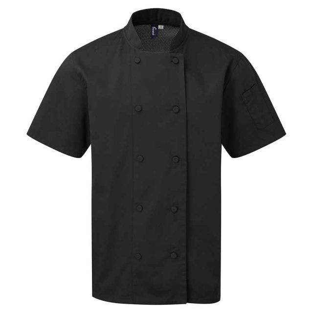 Premier Coolchecker Short Sleeve Chefs Jacket