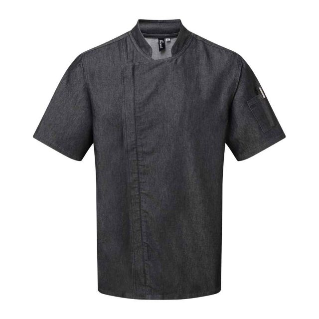 Premier Short Sleeve Zipped Chefs Jacket