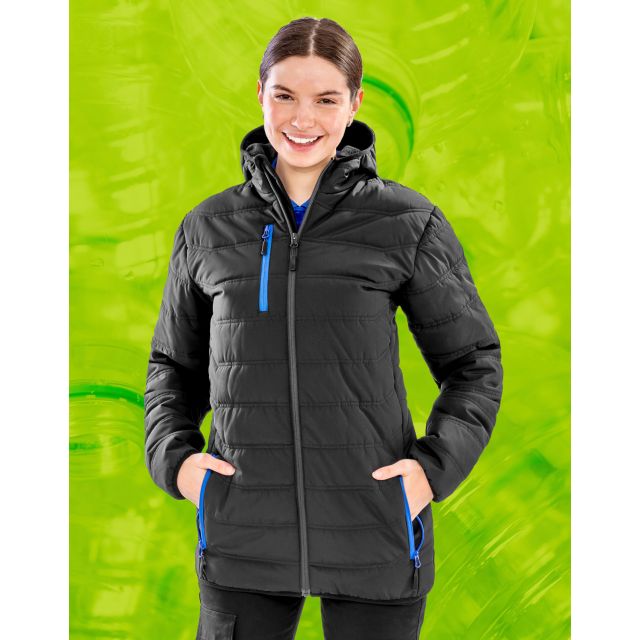 Result Genuine Recycled Black Compass Padded Winter Jacket