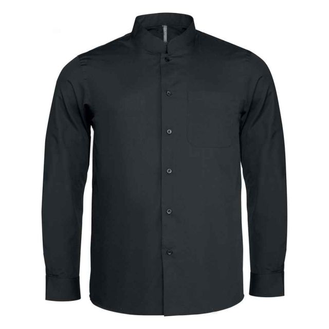 Kariban Long Sleeve Mandarin Collar Shirt