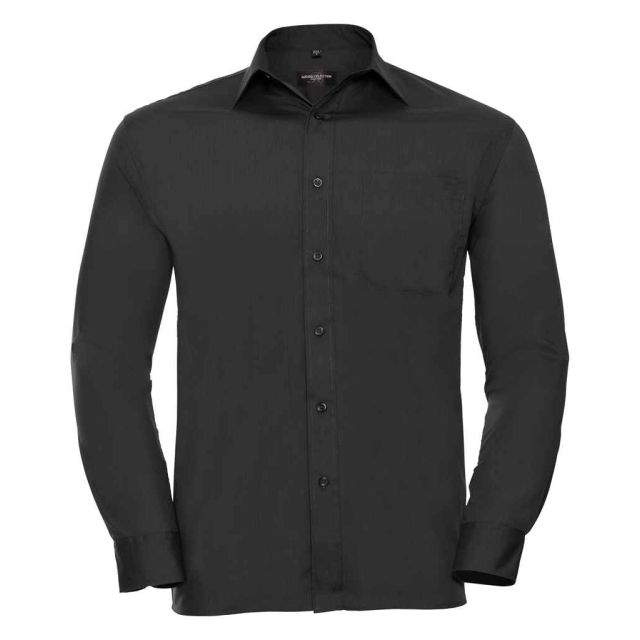 Russell Collection Long Sleeve Easy Care Poplin Shirt